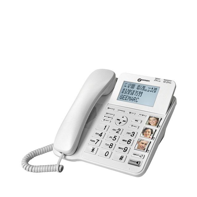 Geemarc Amplidect Combi 295 - vaste telefoon met groot verlicht display en grote toetsen Geemarc Amplidect Combi 295 - vaste telefoon met groot verlicht display en grote toetsen