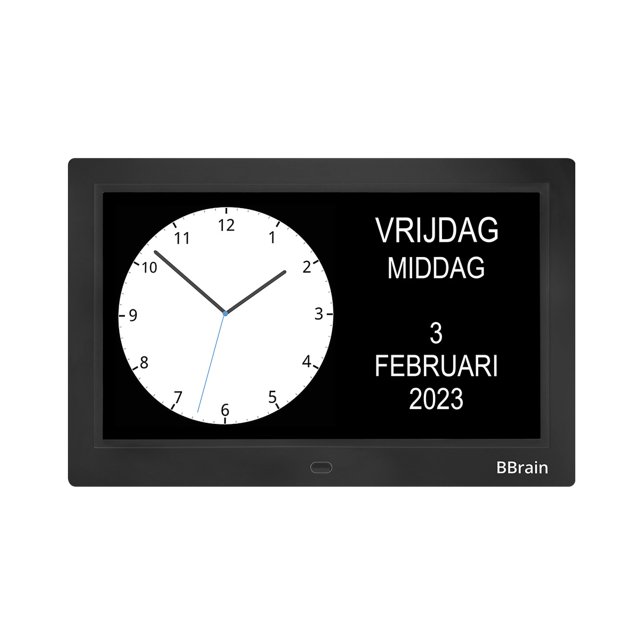 BBrain Analoge Dementieklok Zwart