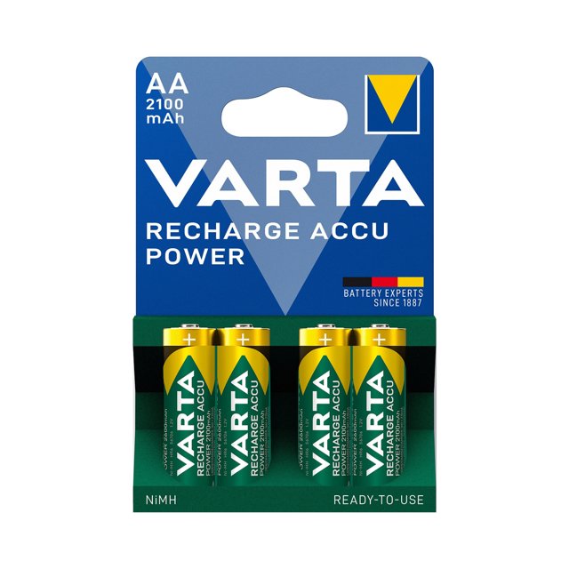 Varta Recharge Alkaline AA 4 stuks Varta Recharge Alkaline AA 4 stuks