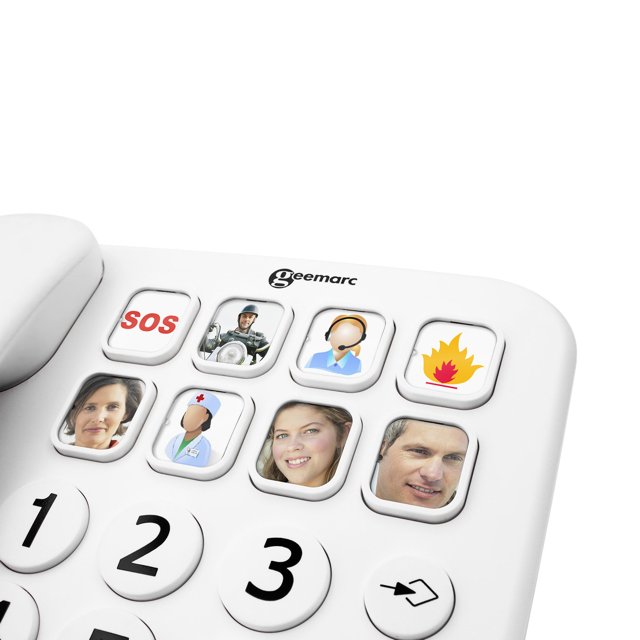 Geemarc Fototelefoon 110 Fototoetsen voor snel kiezen Geemarc Fototelefoon 110 Fototoetsen voor snel kiezen