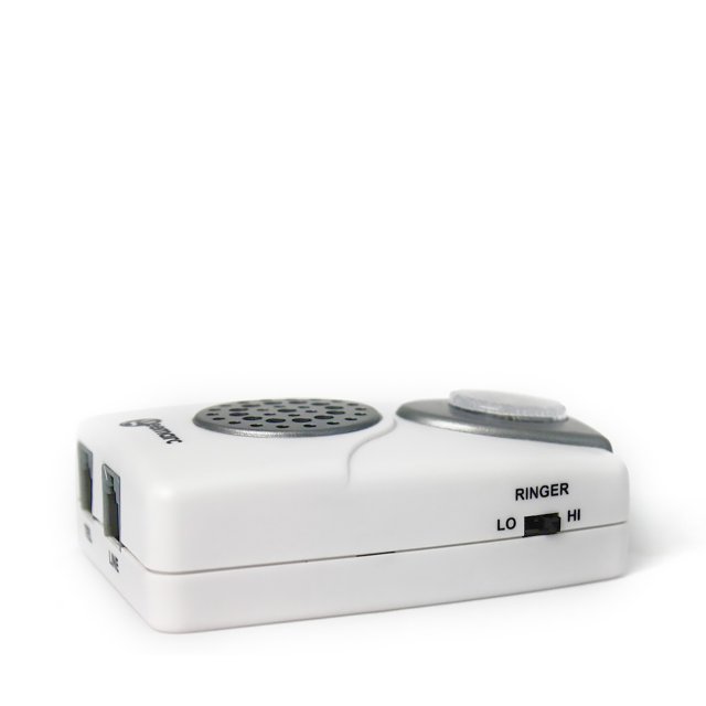 Geemarc CL11 liggend – luidspreker en flitslicht bovenop Geemarc CL11 liggend – luidspreker en flitslicht bovenop