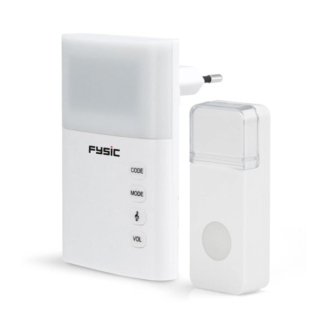 Fysic FD-110 draadloze deurbel met flitslicht en instelbare knoppen Fysic FD-110 draadloze deurbel met flitslicht en instelbare knoppen