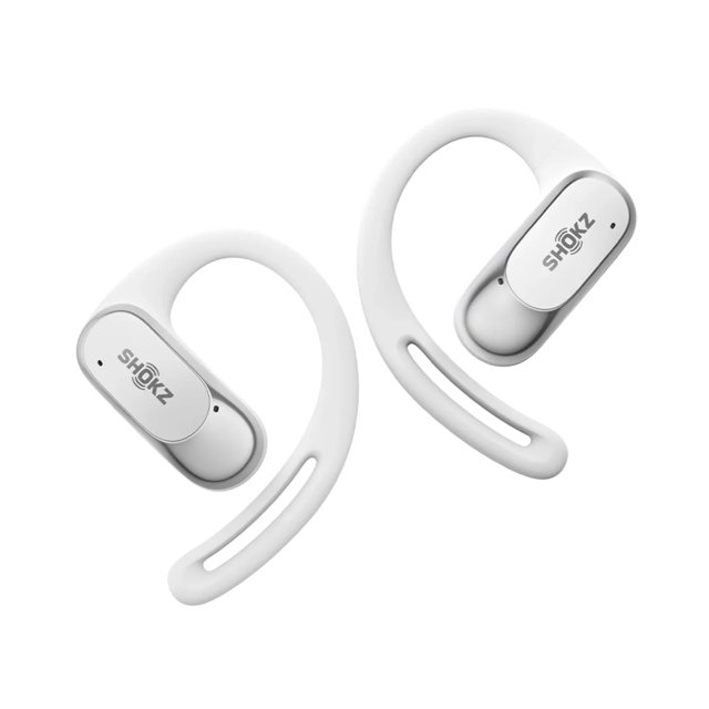 Shokz OpenFit Air – Draadloze open-ear oordopjes in wit | Voor veilig en comfortabel luisteren Shokz OpenFit Air – Draadloze open-ear oordopjes in wit | Voor veilig en comfortabel luisteren