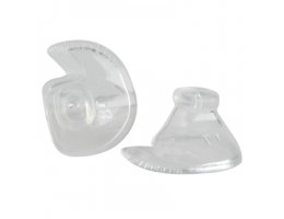 Close-up van Doc's Proplugs Vented XXL transparante oordoppen voor gehoorbescherming