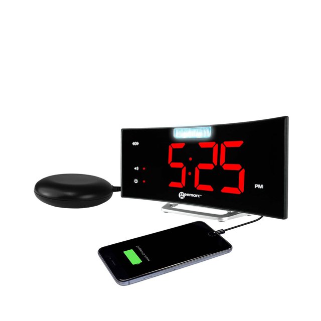 Smartphone opladen trilwekker wake 'n shake curve Geemarc Smartphone opladen trilwekker wake 'n shake curve Geemarc