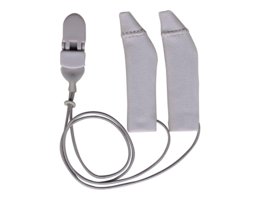 Ear Gear FM hoortoestel hoesjes, grijs met koord