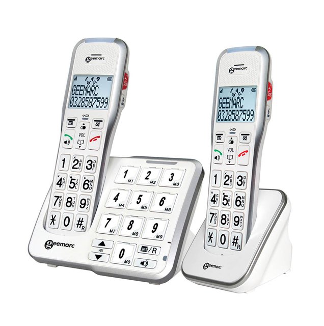 Geemarc Amplidect 595 Foto Duo – Seniorentelefoon met cijferknoppen en grote toetsen Geemarc Amplidect 595 Foto Duo – Seniorentelefoon met cijferknoppen en grote toetsen