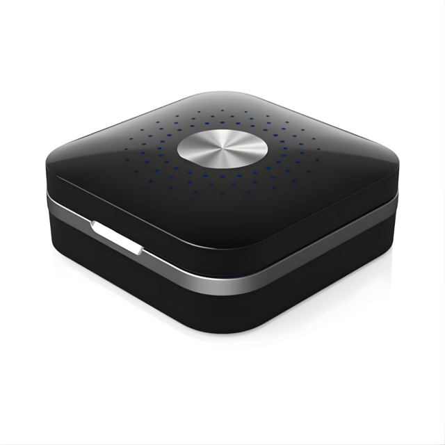 Dry-Care UV 1.1 zwart droogstation voor hoortoestellen gesloten bovenaanzicht met verlichte knop Dry-Care UV 1.1 zwart droogstation voor hoortoestellen gesloten bovenaanzicht met verlichte knop