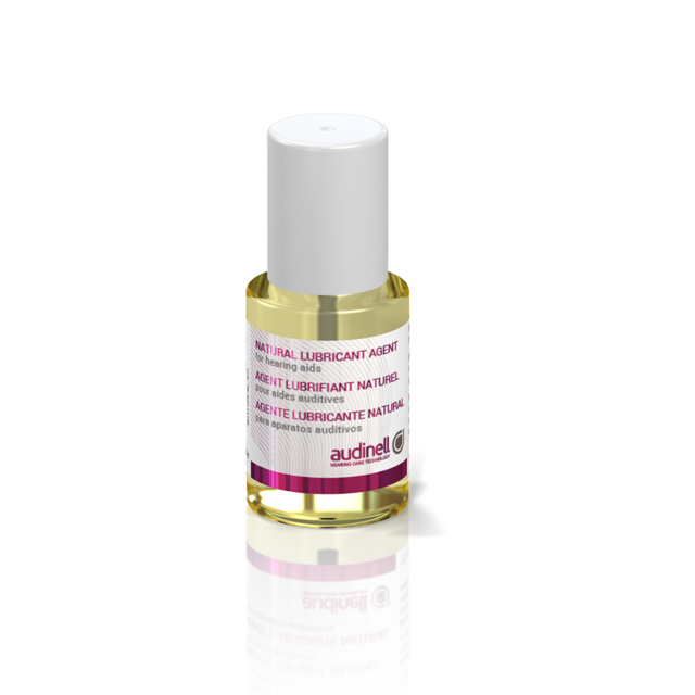 Audinell olie 15ml natuurlijk smeermiddel voor hoortoestellen in doorzichtige fles met witte dop Audinell olie 15ml natuurlijk smeermiddel voor hoortoestellen in doorzichtige fles met witte dop