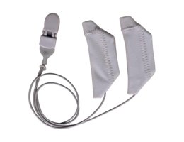Ear Gear Cochlear hoesjes, grijs met koord