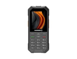 Hammer Mobiele Telefoon 6 LTE 4G VoLTE schuinaanzicht met stootvaste behuizing en duidelijke toetsen