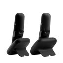 Achterkant van de Amplicomms BigTel 1502 Duo DECT telefoons in laadstations – modern en stabiel ontwerp Achterkant van de Amplicomms BigTel 1502 Duo DECT telefoons in laadstations – modern en stabiel ontwerp