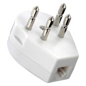 Een afbeelding van een witte telefoonstekker bij HearPlanet