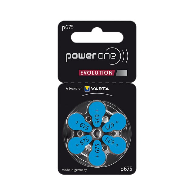 Power One Evolution Hoorbatterij p675 Blauw Power One Evolution Hoorbatterij p675 Blauw