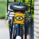 Limited Vision fietsbord – Veiligheidsbord op fiets gemonteerd voor visueel beperkte fietsers Limited Vision fietsbord – Veiligheidsbord op fiets gemonteerd voor visueel beperkte fietsers
