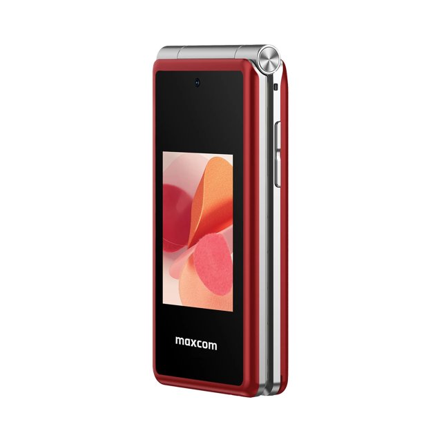 Maxcom MM835 rode senioren klaptelefoon 4G met gesloten voorkant en kleurendisplay Maxcom MM835 rode senioren klaptelefoon 4G met gesloten voorkant en kleurendisplay